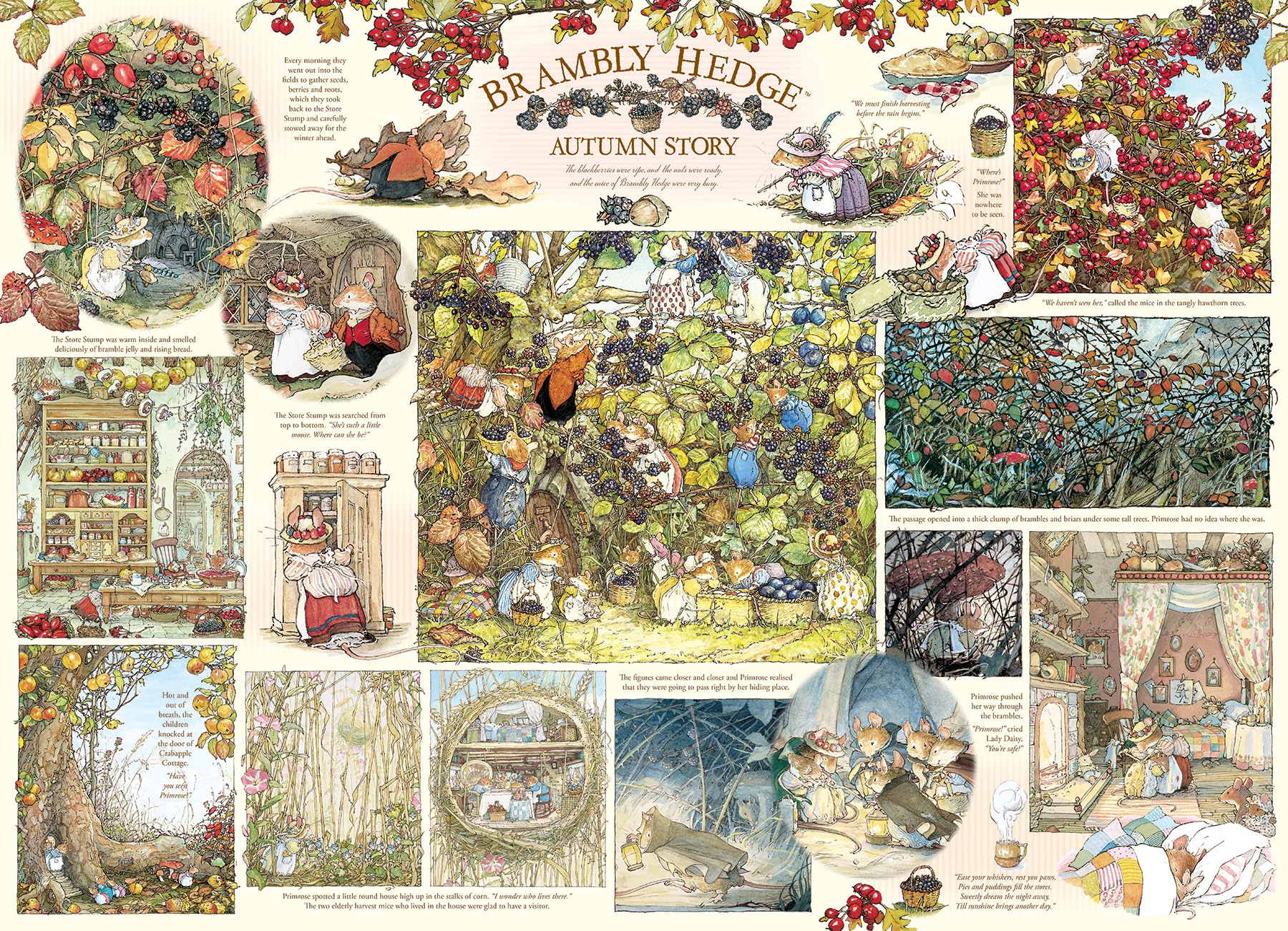 Amazon | Cobble Hill 1000ピースパズル - Brambly Hedge Autumn